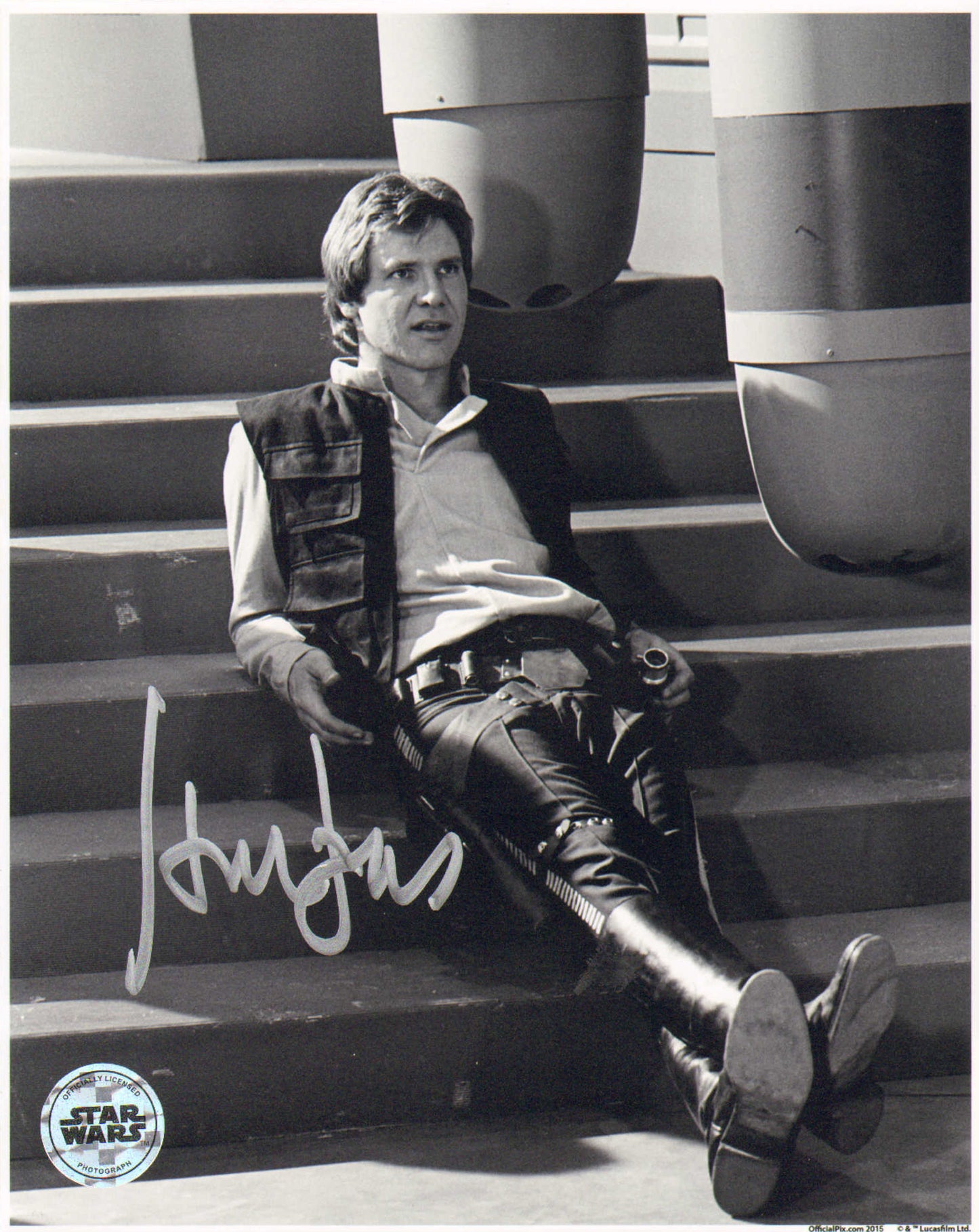 
                  
                    Harrison Ford as Han Solo in Star Wars: Return of the Jedi (Official Pix / Beckett Witnessed) Signed 8x10 Photo
                  
                