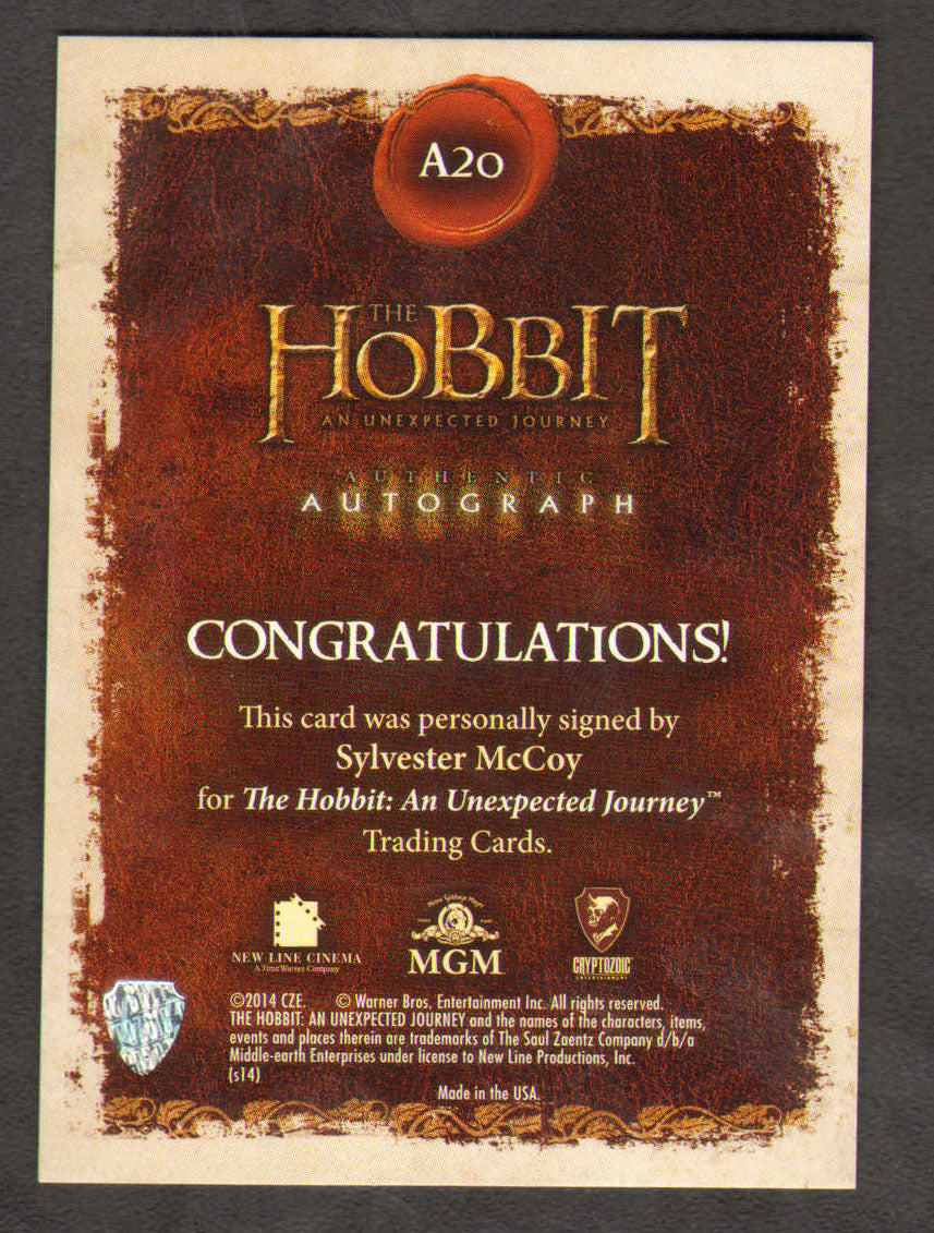 
                  
                    The Hobbit Cryptozoic Trading Cards 160pc LOT with 21 Cards Signed by Martin Freeman, Ian Holm, Richard Armitage, Andy Serkis, Lee Pace, Sylvester McCoy, Ken Stott, James Nesbitt, & More
                  
                