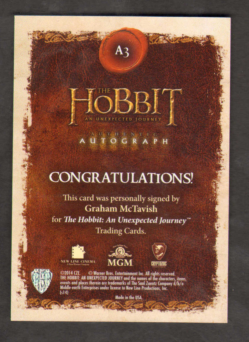 
                  
                    The Hobbit Cryptozoic Trading Cards 160pc LOT with 21 Cards Signed by Martin Freeman, Ian Holm, Richard Armitage, Andy Serkis, Lee Pace, Sylvester McCoy, Ken Stott, James Nesbitt, & More
                  
                