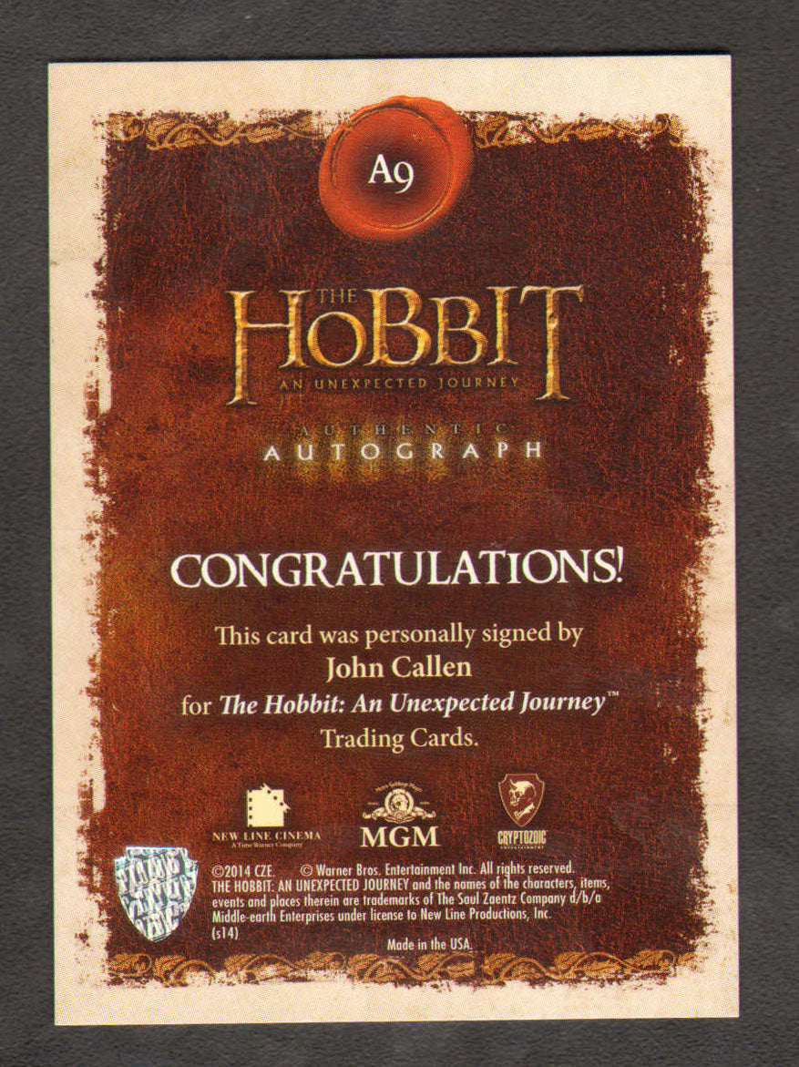 
                  
                    The Hobbit Cryptozoic Trading Cards 160pc LOT with 21 Cards Signed by Martin Freeman, Ian Holm, Richard Armitage, Andy Serkis, Lee Pace, Sylvester McCoy, Ken Stott, James Nesbitt, & More
                  
                