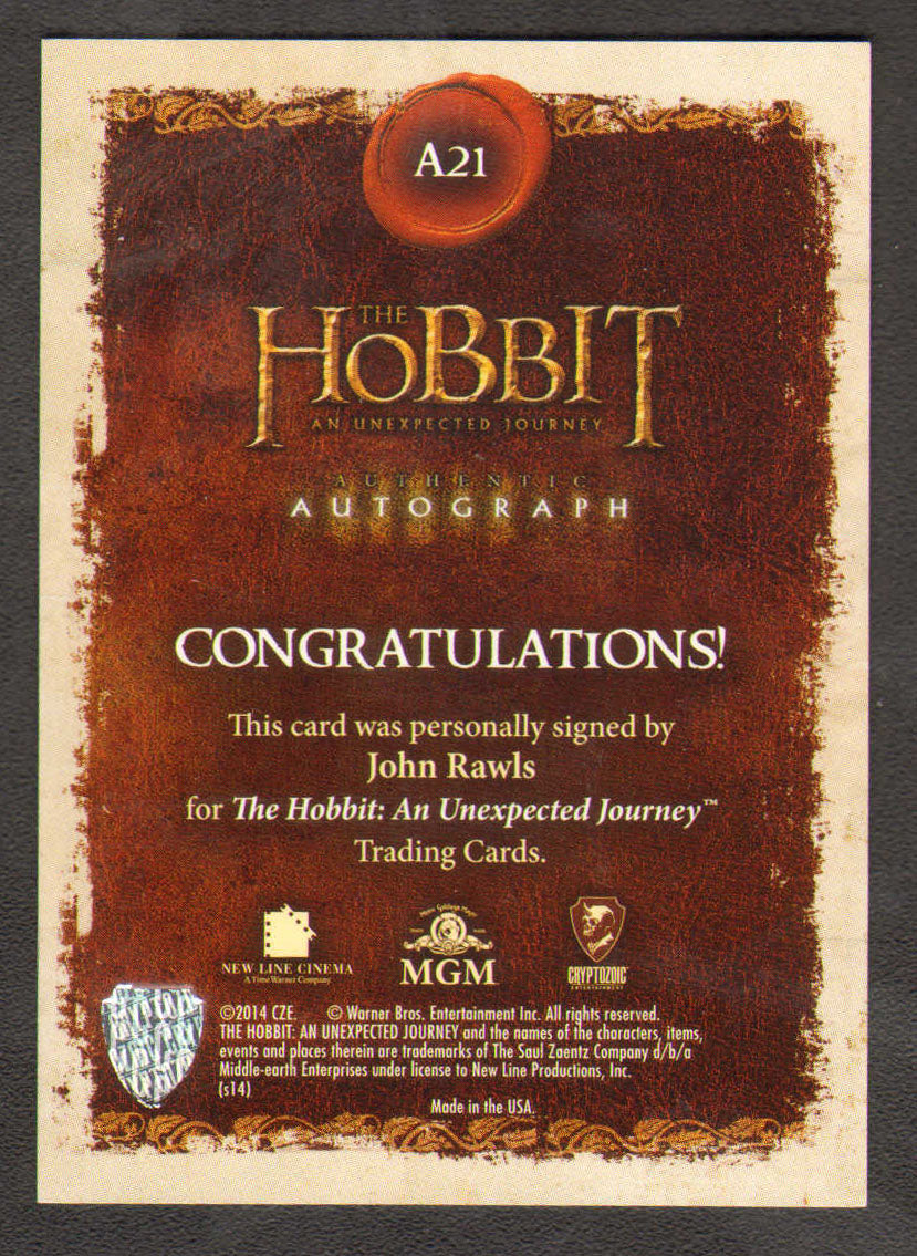 
                  
                    The Hobbit Cryptozoic Trading Cards 160pc LOT with 21 Cards Signed by Martin Freeman, Ian Holm, Richard Armitage, Andy Serkis, Lee Pace, Sylvester McCoy, Ken Stott, James Nesbitt, & More
                  
                