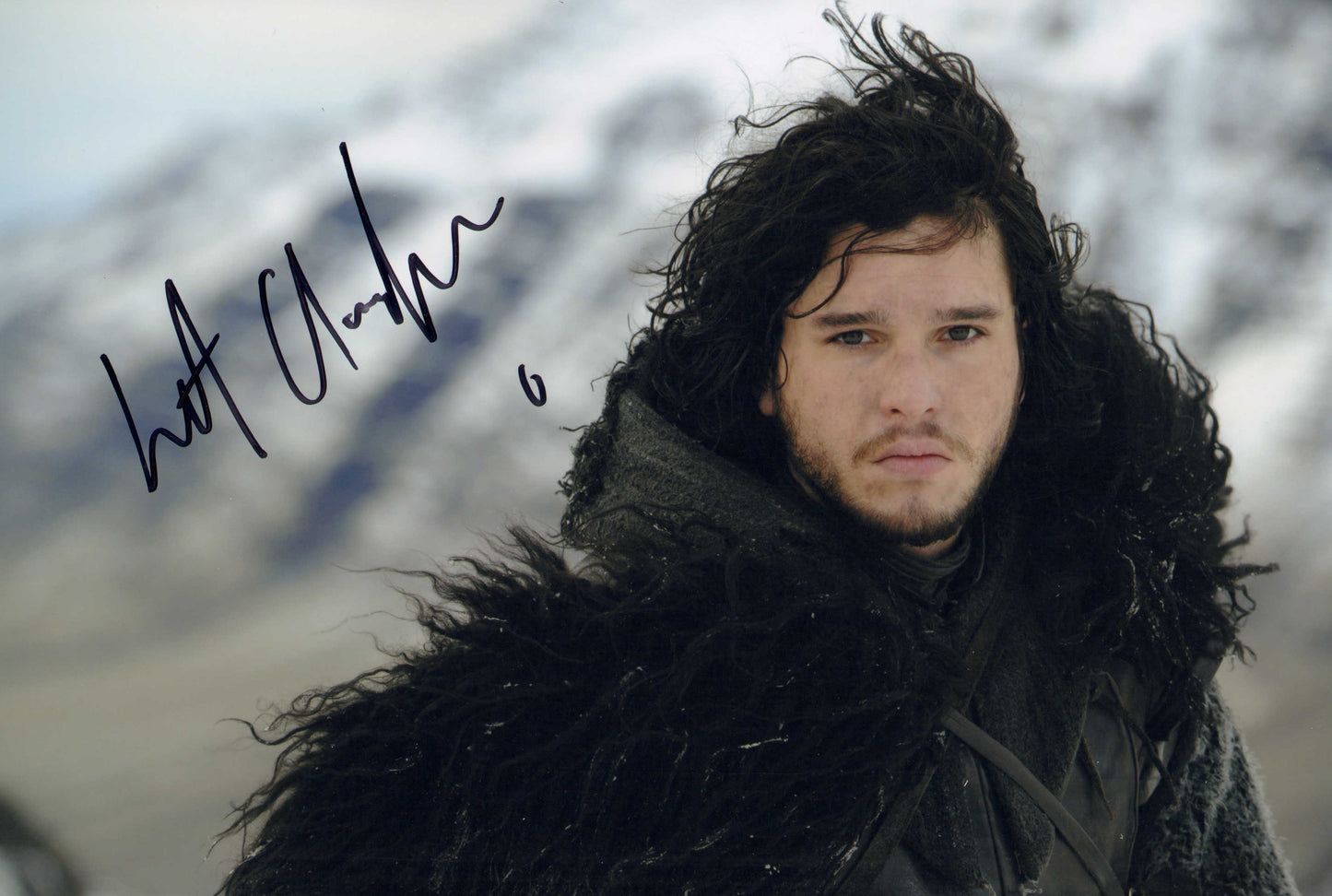 
                  
                    Kit Harington as Jon Snow in Game of Thrones Signed 8x12 Photo
                  
                