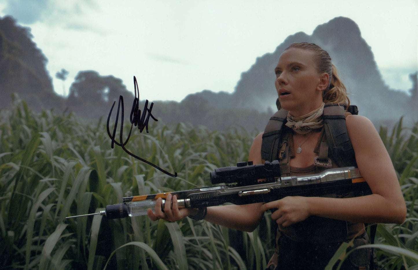 
                  
                    Scarlett Johansson as Zora Bennett in Jurassic World Rebirth Signed 8x12 Photo
                  
                