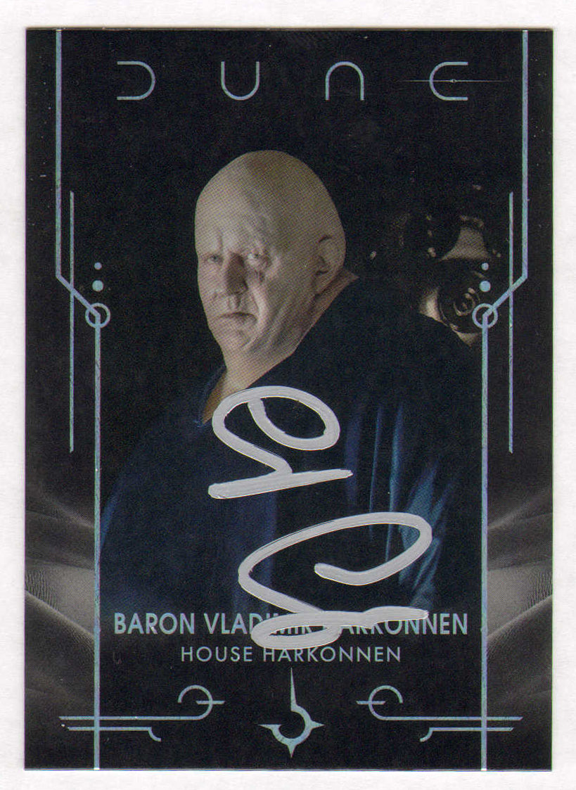 
                  
                    Stellan Skarsgård as Baron Harkonnen in Dune: Part One Signed Topps Chrome Trading Card #28
                  
                