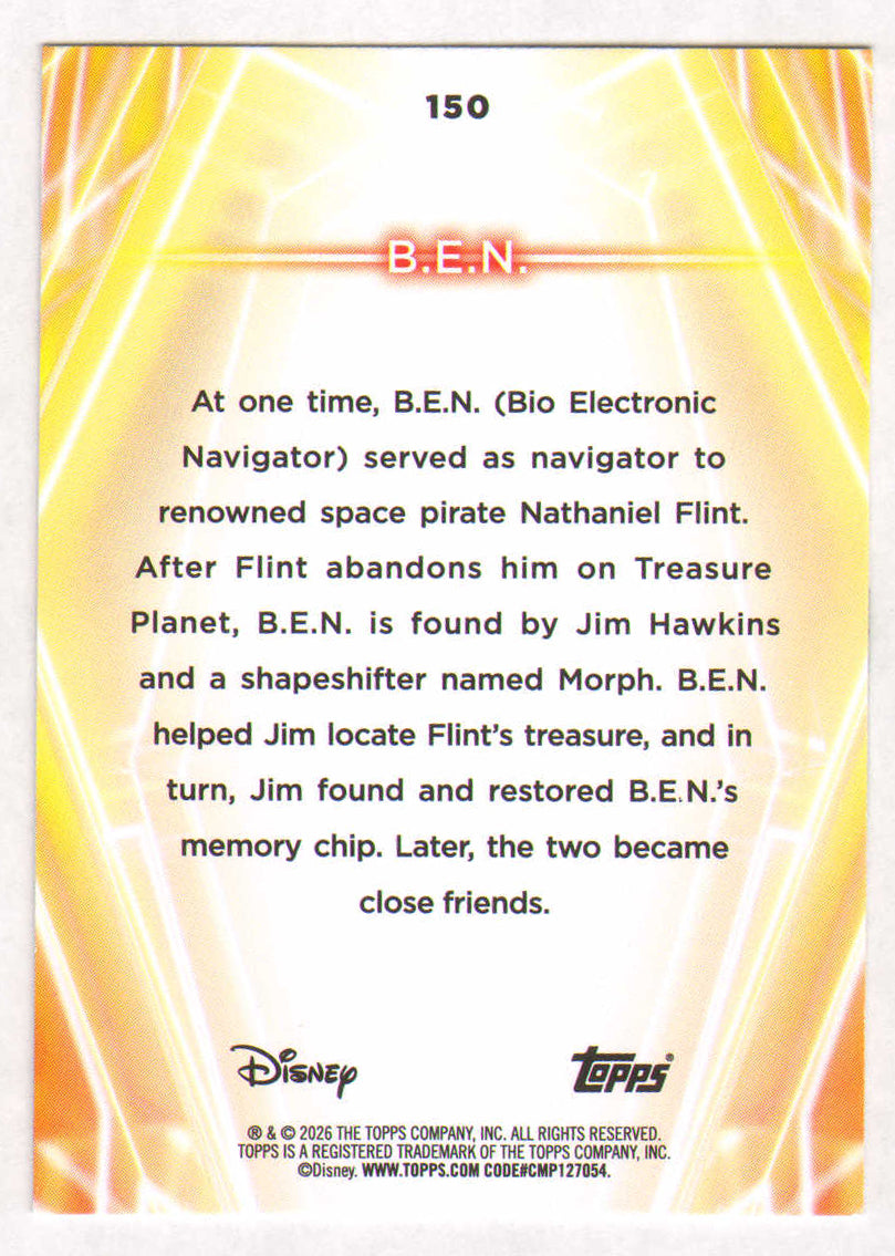 
                  
                    Martin Short as B.E.N. in Treasure Planet Signed Topps Trading Card #150
                  
                