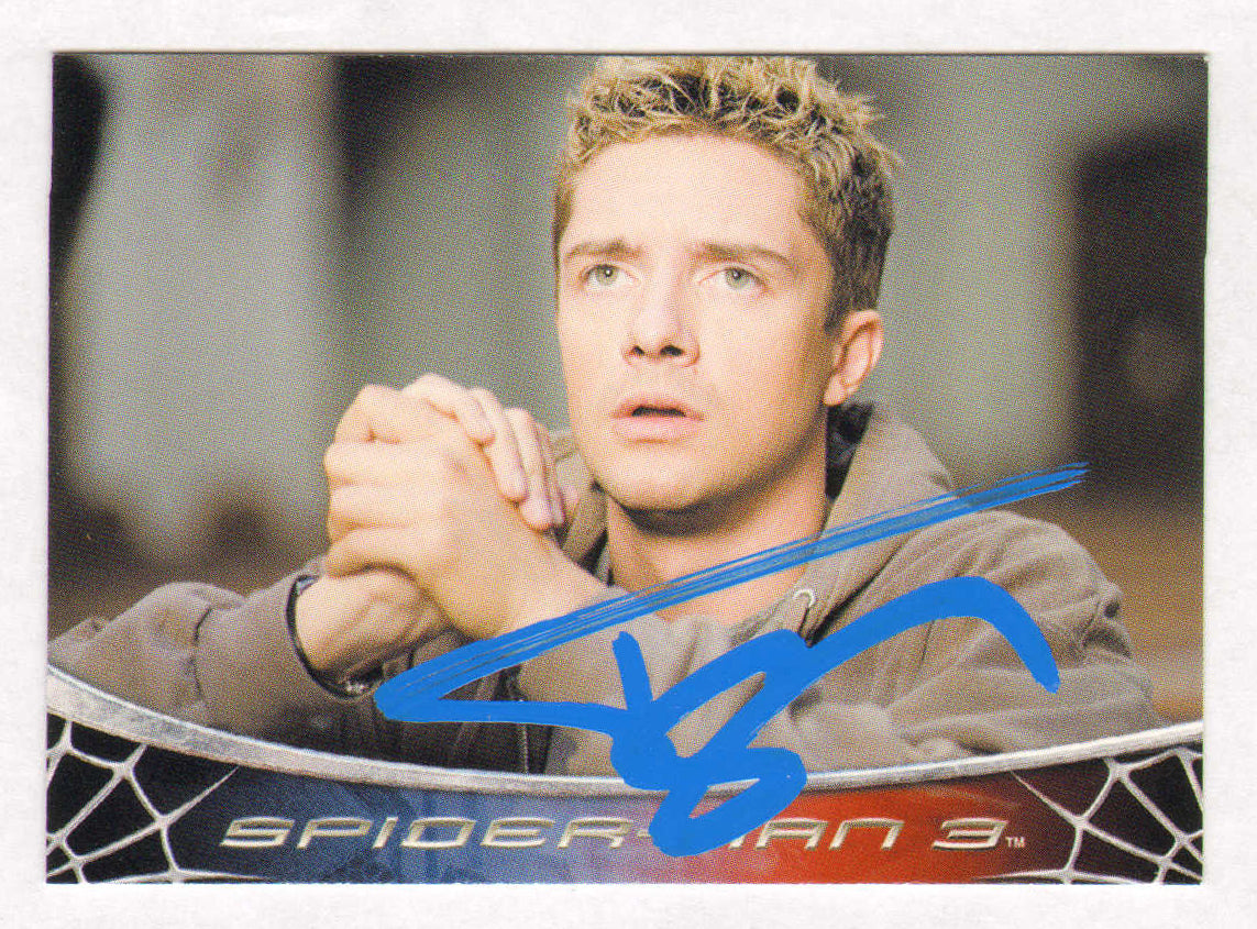 
                  
                    Topher Grace as Eddie Brock in Spider-Man 3 Signed Rittenhouse Trading Card #64
                  
                
