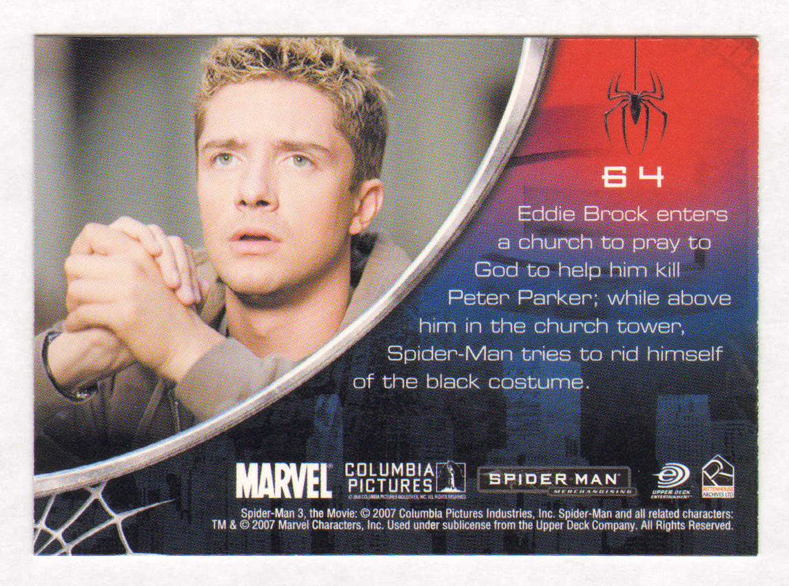 
                  
                    Topher Grace as Eddie Brock in Spider-Man 3 Signed Rittenhouse Trading Card #64
                  
                