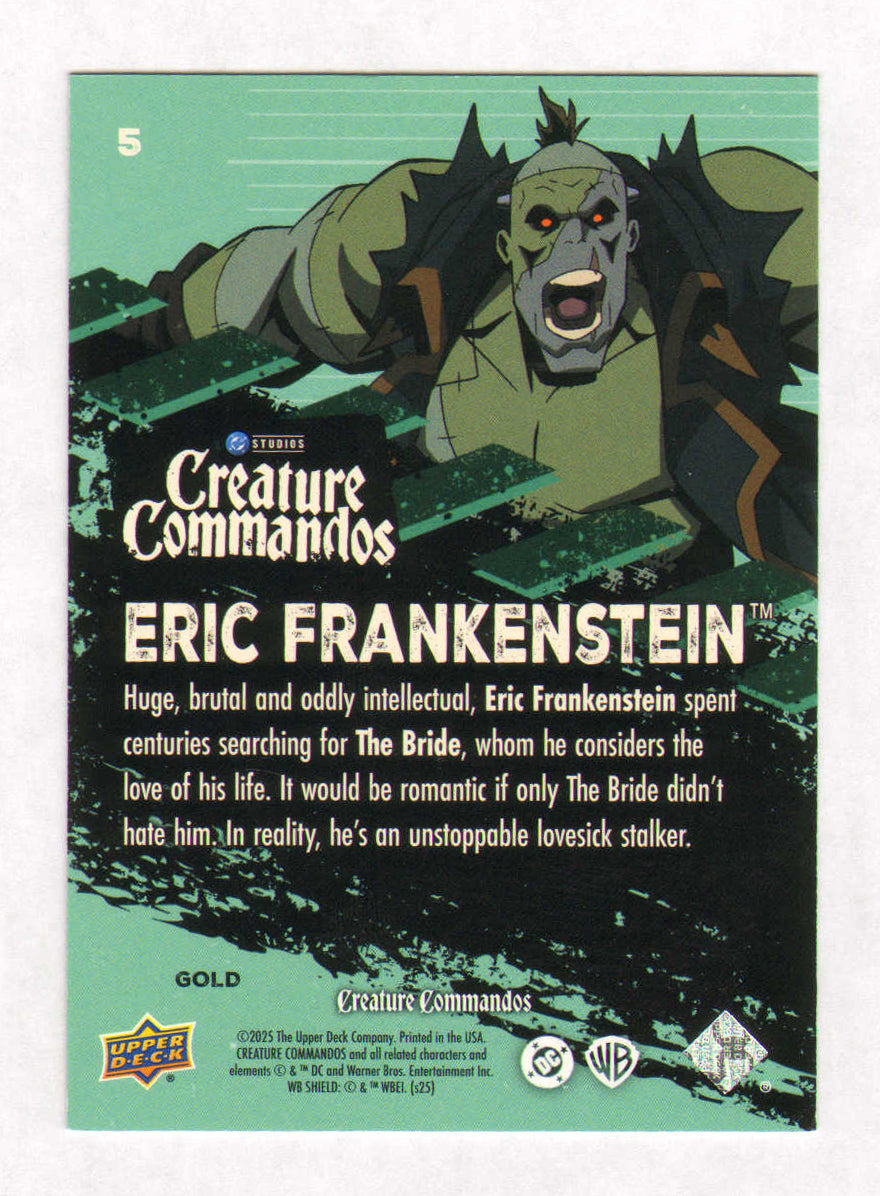 
                  
                    David Harbour as Eric Frankenstein in Creature Commandos Signed Upper Deck Trading Cards #5
                  
                