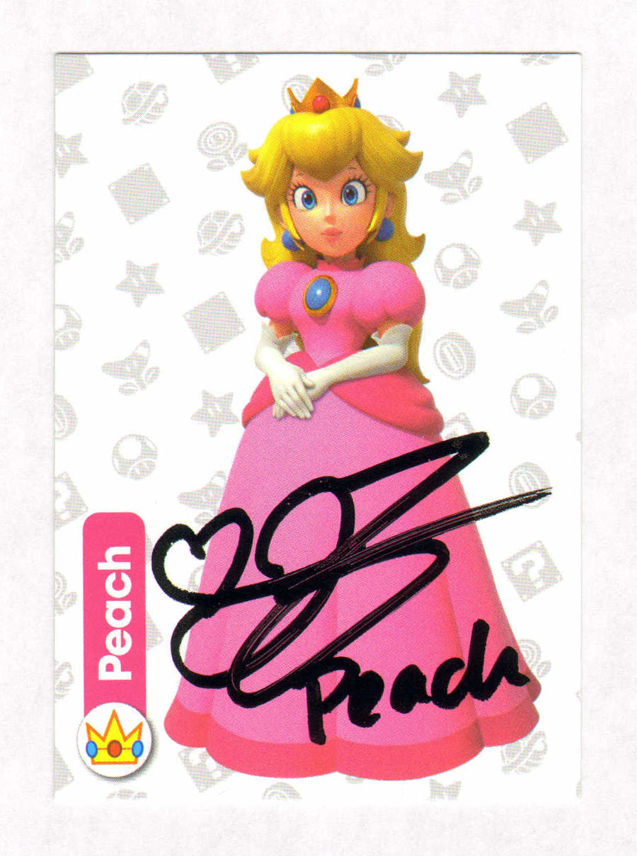 
                  
                    Jen Taylor as Princess Peach in Super Mario Signed Panini Trading Card #3 with Character Name
                  
                