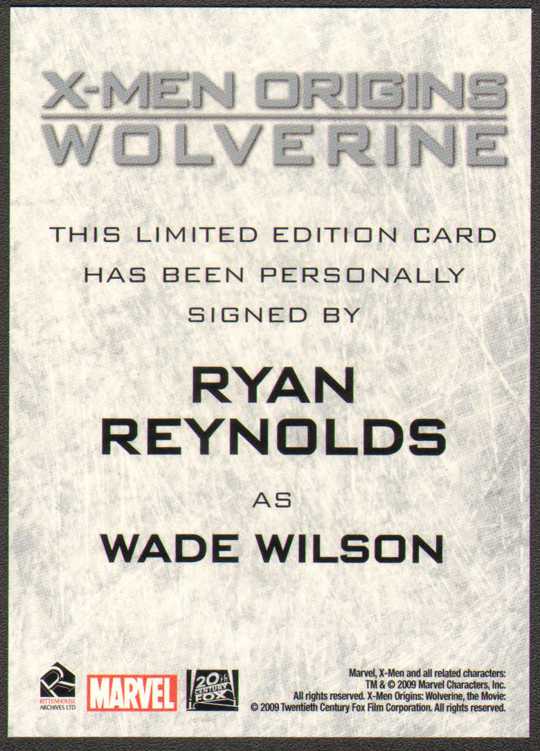 
                  
                    X-Men Origins: Wolverine Rittenhouse Trading Cards 125pc LOT with 16 Cards Signed by Hugh Jackman, Ryan Reynolds, Liev Schreiber, Danny Huston, will.i.am, Lynn Collins, Kevin Durand, Taylor Kitsch, Gavin Hood, & More
                  
                