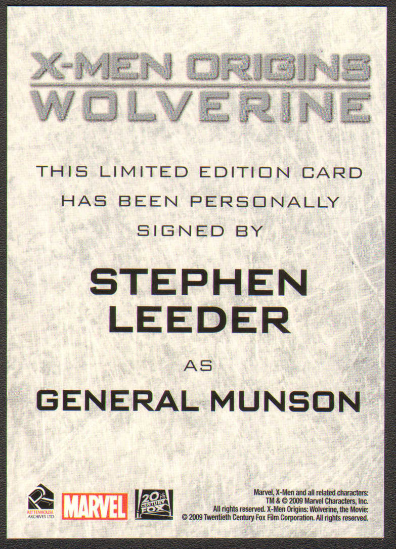 
                  
                    X-Men Origins: Wolverine Rittenhouse Trading Cards 125pc LOT with 16 Cards Signed by Hugh Jackman, Ryan Reynolds, Liev Schreiber, Danny Huston, will.i.am, Lynn Collins, Kevin Durand, Taylor Kitsch, Gavin Hood, & More
                  
                