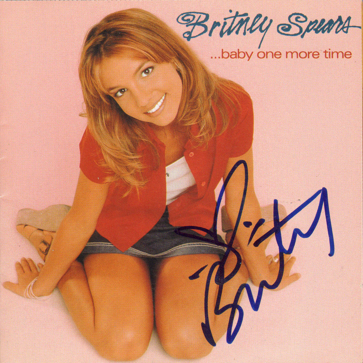 
                  
                    ...Baby One More Time CD Album Insert Booklet Signed by Britney Spears
                  
                