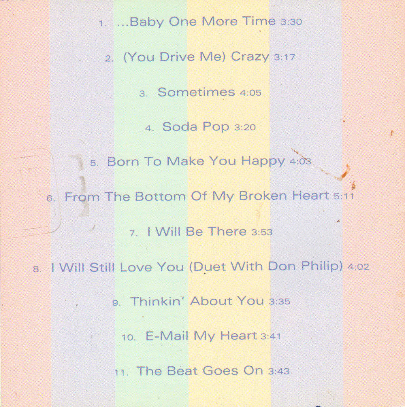 
                  
                    ...Baby One More Time CD Album Insert Booklet Signed by Britney Spears
                  
                