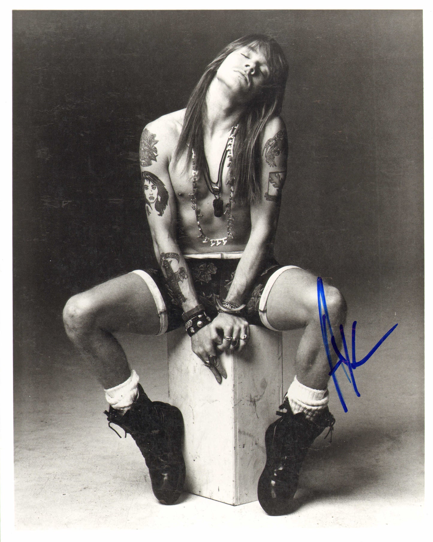 
                  
                    Axl Rose Lead Singer of Guns N' Roses Signed 8x10 Photo
                  
                
