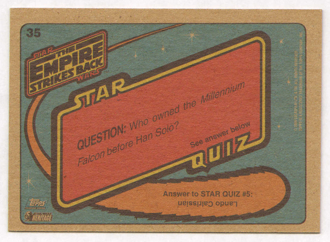 
                  
                    James Earl Jones as Darth Vader in Star Wars: The Empire Strikes Back Signed Topps 'Darth Vaders Scheme' Trading Card #35
                  
                