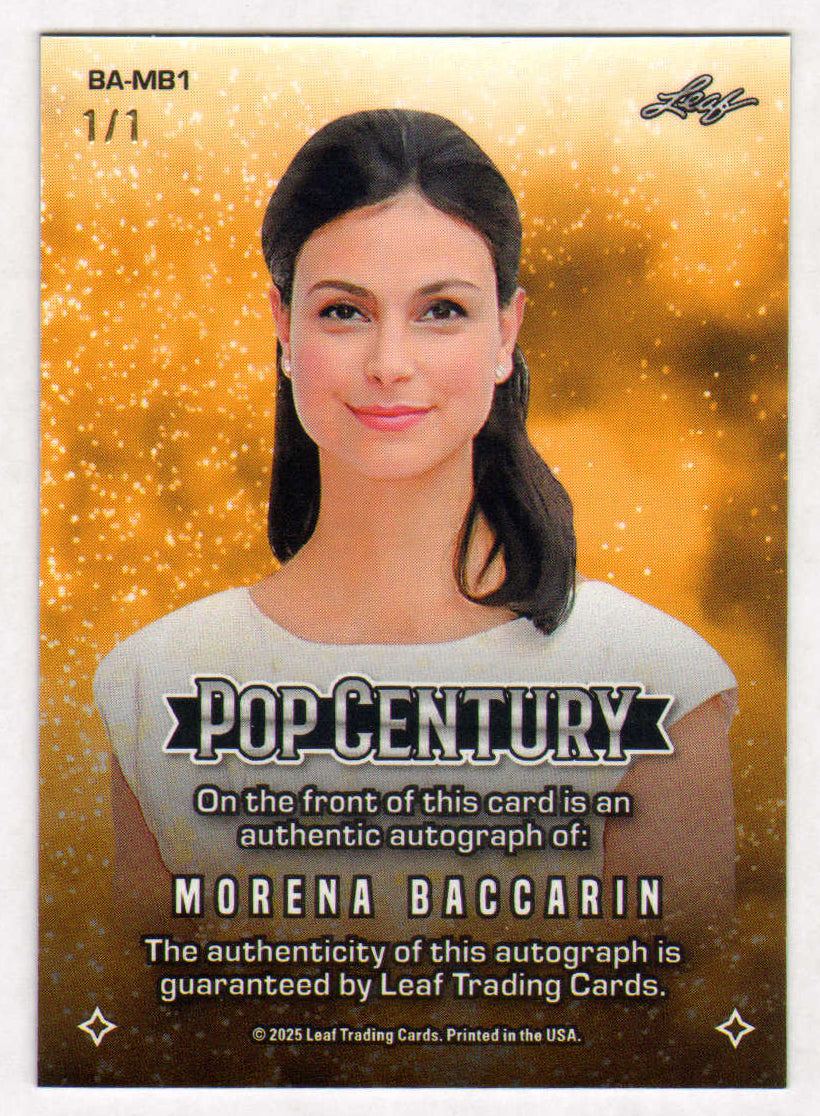 
                  
                    Morena Baccarin from Deadpool, Firefly, & Homeland Signed Leaf Pop Century Trading Card Limited Edition #1/1
                  
                