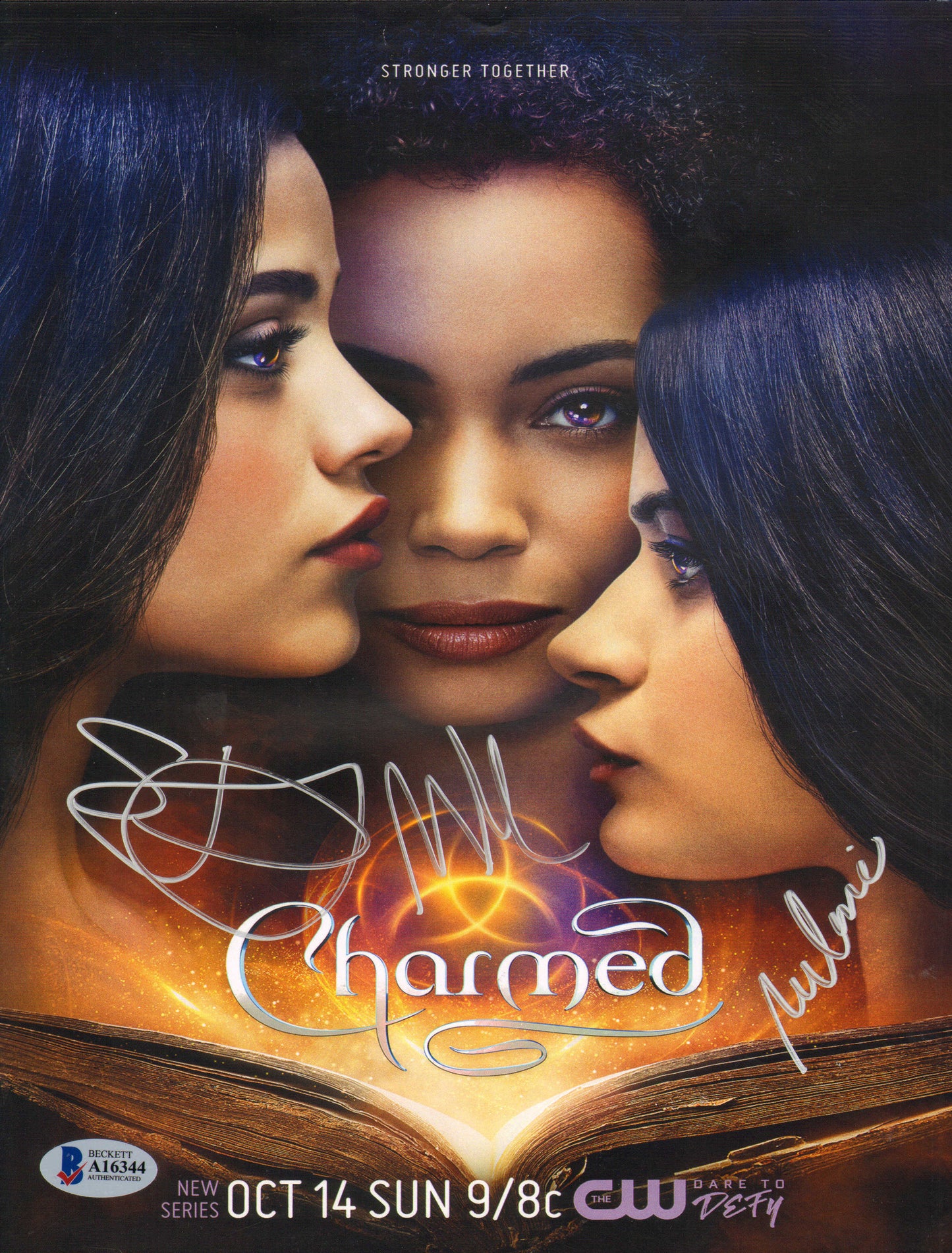 
                  
                    Melonie Diaz as Mel Vera, Sarah Jeffery as Maggie Vera, & Madeline Mantock as Macy Vaughn in CW's Charmed (Beckett) Signed 8x10 Photo
                  
                