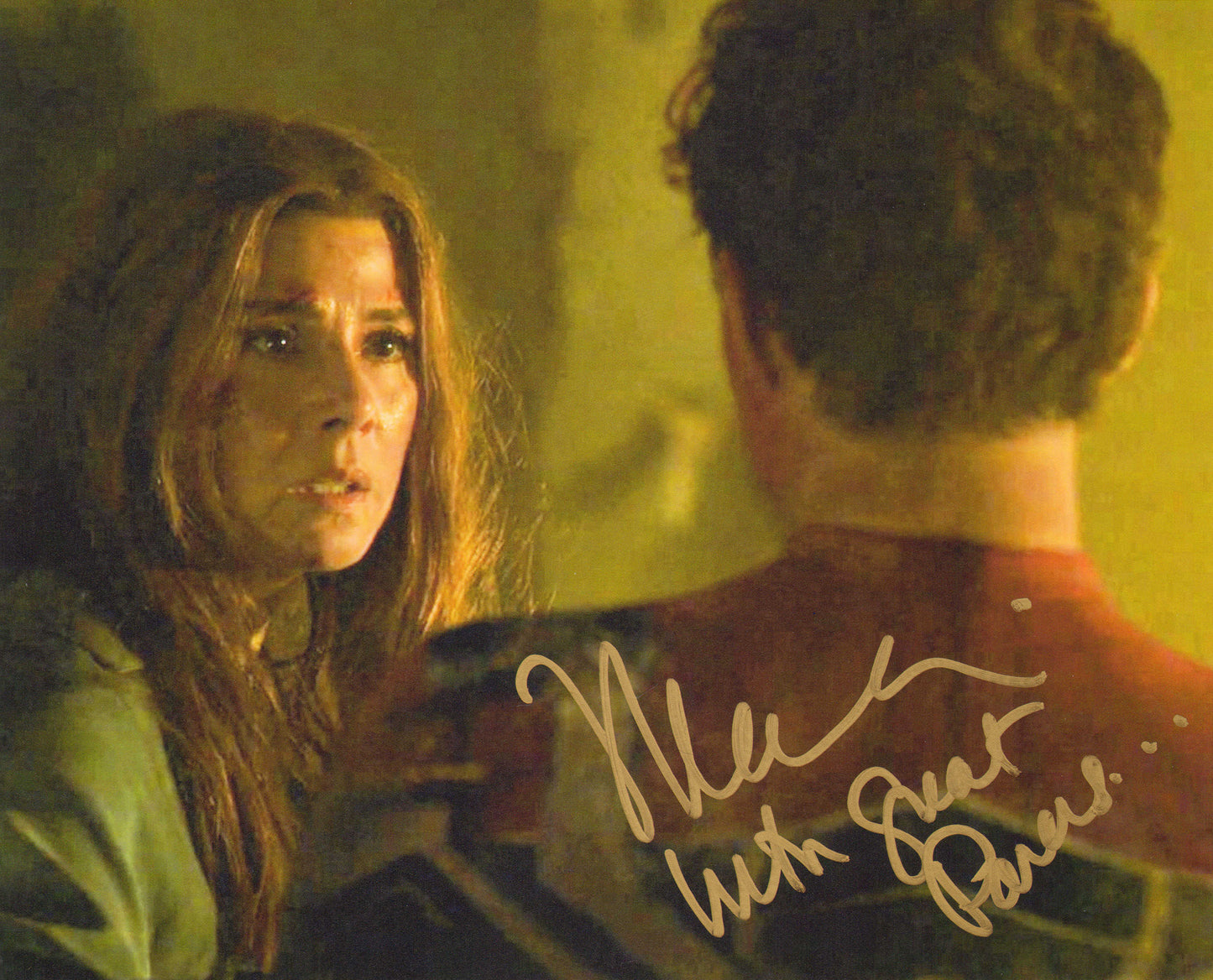 
                  
                    Marisa Tomei as Aunt May Parker in Spider-Man: No Way Home Signed 2pc Set of 8x10 Photos with Quotes
                  
                