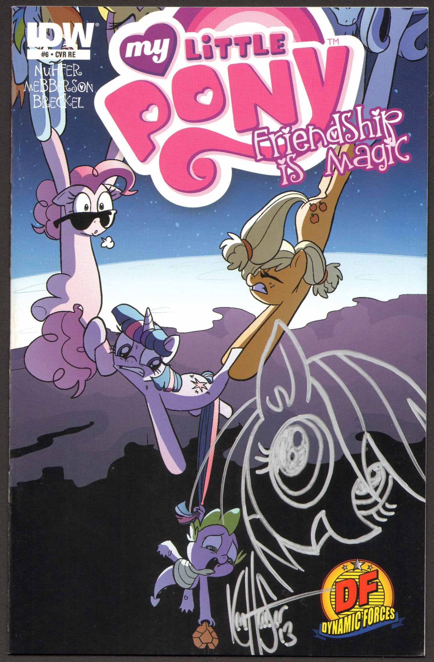 
                  
                    My Little Pony Friendship is Magic #6 Comic Book - Signed by Artist: Ken Haeser with Original Art Sketch
                  
                
