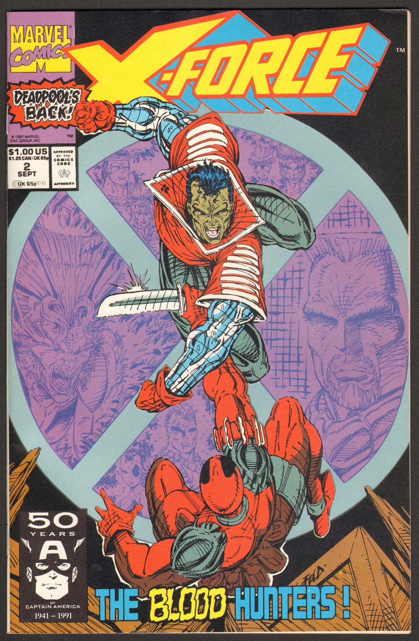 
                  
                    X-Force #2 Comic Book - 2nd Appearance of Deadpool - Key Issue - 1991
                  
                