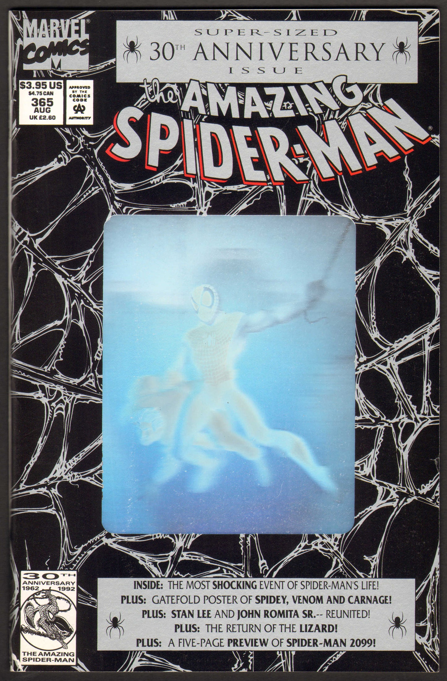 
                  
                    Amazing Spider-Man #365 Comic Book - 1st Appearance of Spider-Man 2099  - Key Issue - 1992
                  
                