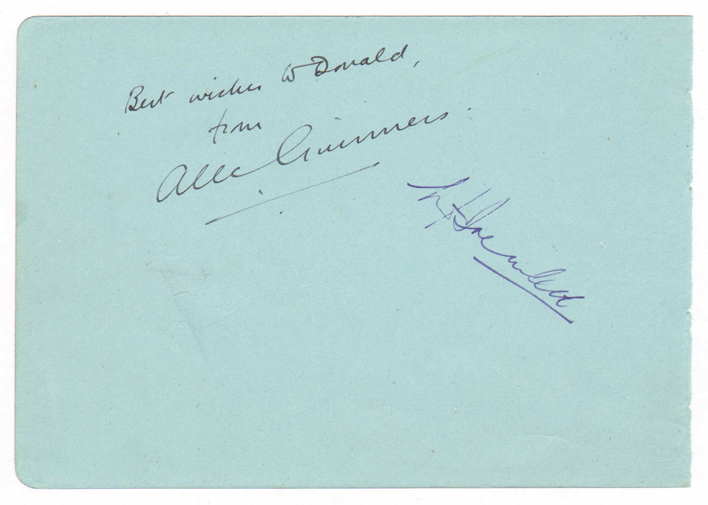 
                  
                    Alec Guinness from Star Wars: A New Hope & The Bridge on the River (SWAU) Signed 4.75x7 Card
                  
                