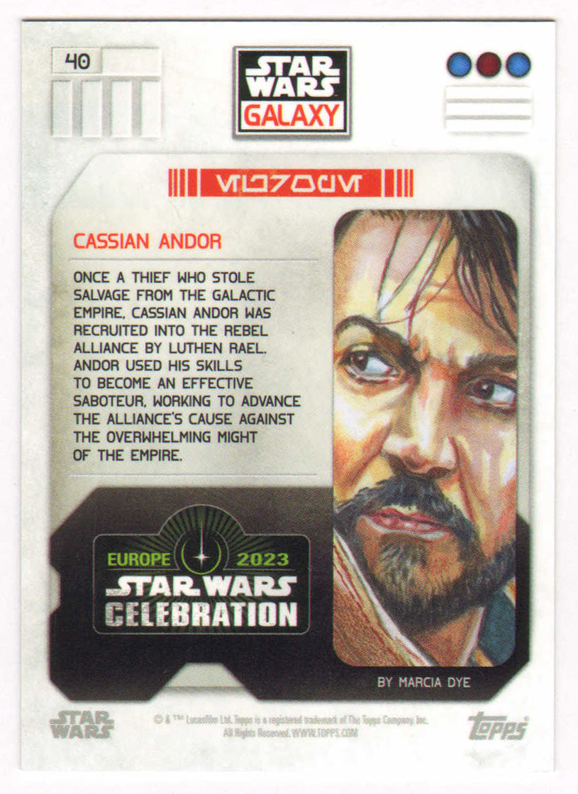 
                  
                    Diego Luna as Captain Cassian Andor in Star Wars: Andor Signed Topps Trading Card
                  
                