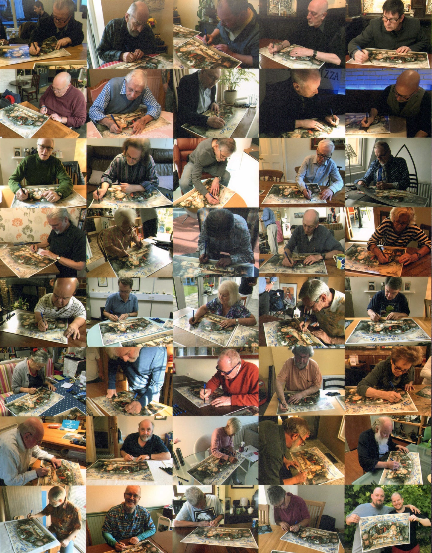 
                  
                    Jabba's Palace Signing Project from Star Wars: Return of the Jedi #35 / 71 Limited Edition 16x24 Poster (Beckett) Signed by 39 Actors & Behind the Scenes Creators - Rare
                  
                
