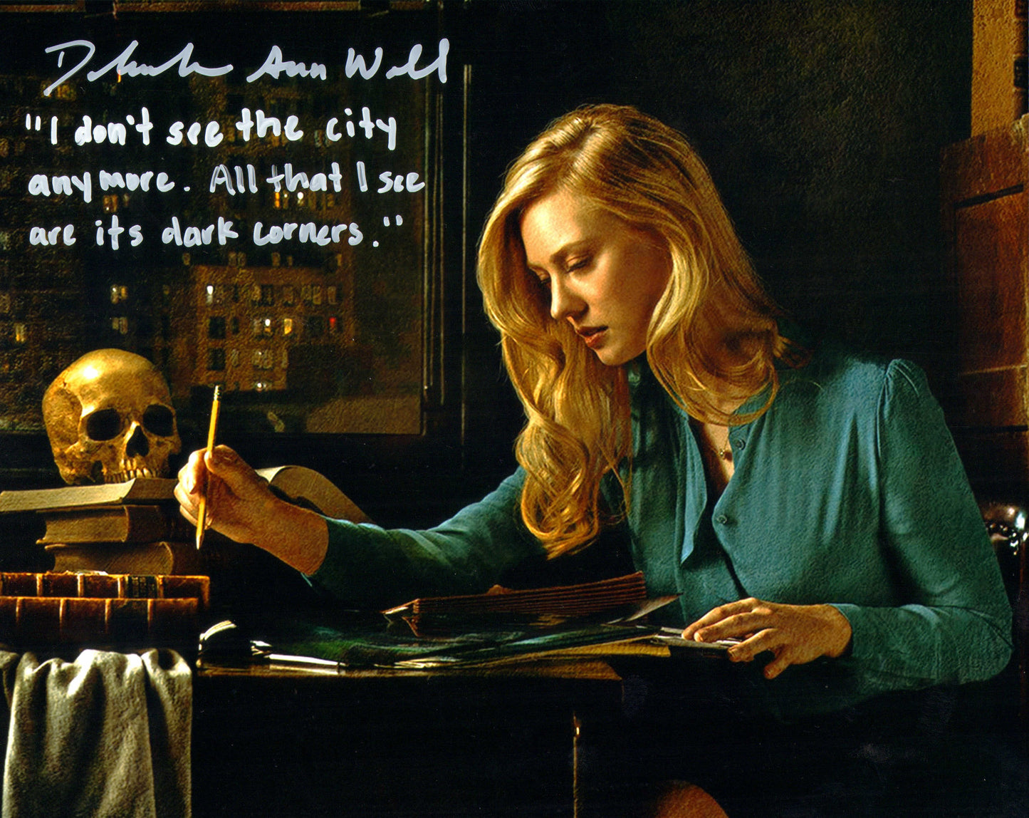 
                  
                    Deborah Ann Woll as Karen Page in Daredevil Signed 8x10 Photo with Character Name & Quote
                  
                