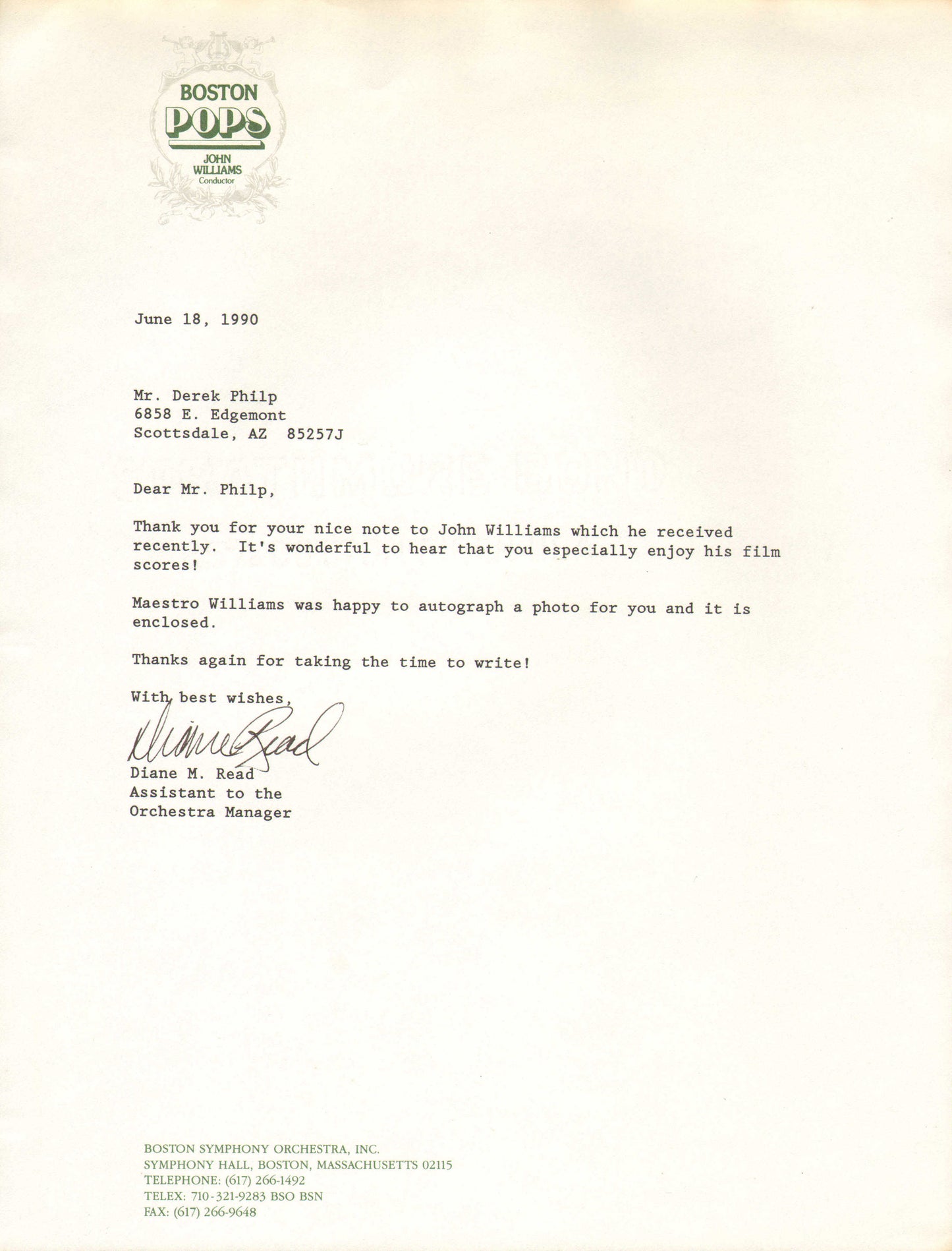 
                  
                    John Williams Composer of Star Wars, Indiana Jones, Superman, Harry Potter, Jurassic Park, Jaws, & More Signed 8x10 Photo with Boston Pops Letter of Provenance
                  
                