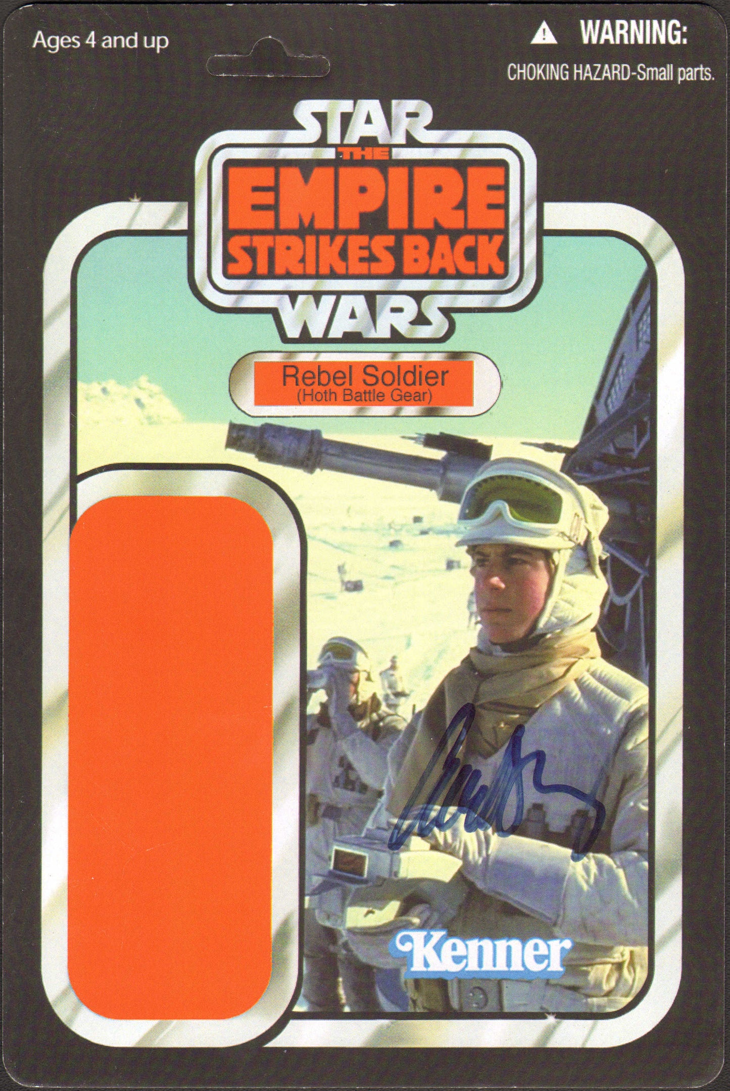 
                  
                    Carl Bang as Hoth Rebel Soldier in Star Wars: The Empire Strikes Back Kenner Hasbro Vintage Action Figure Reproduction Cardback
                  
                