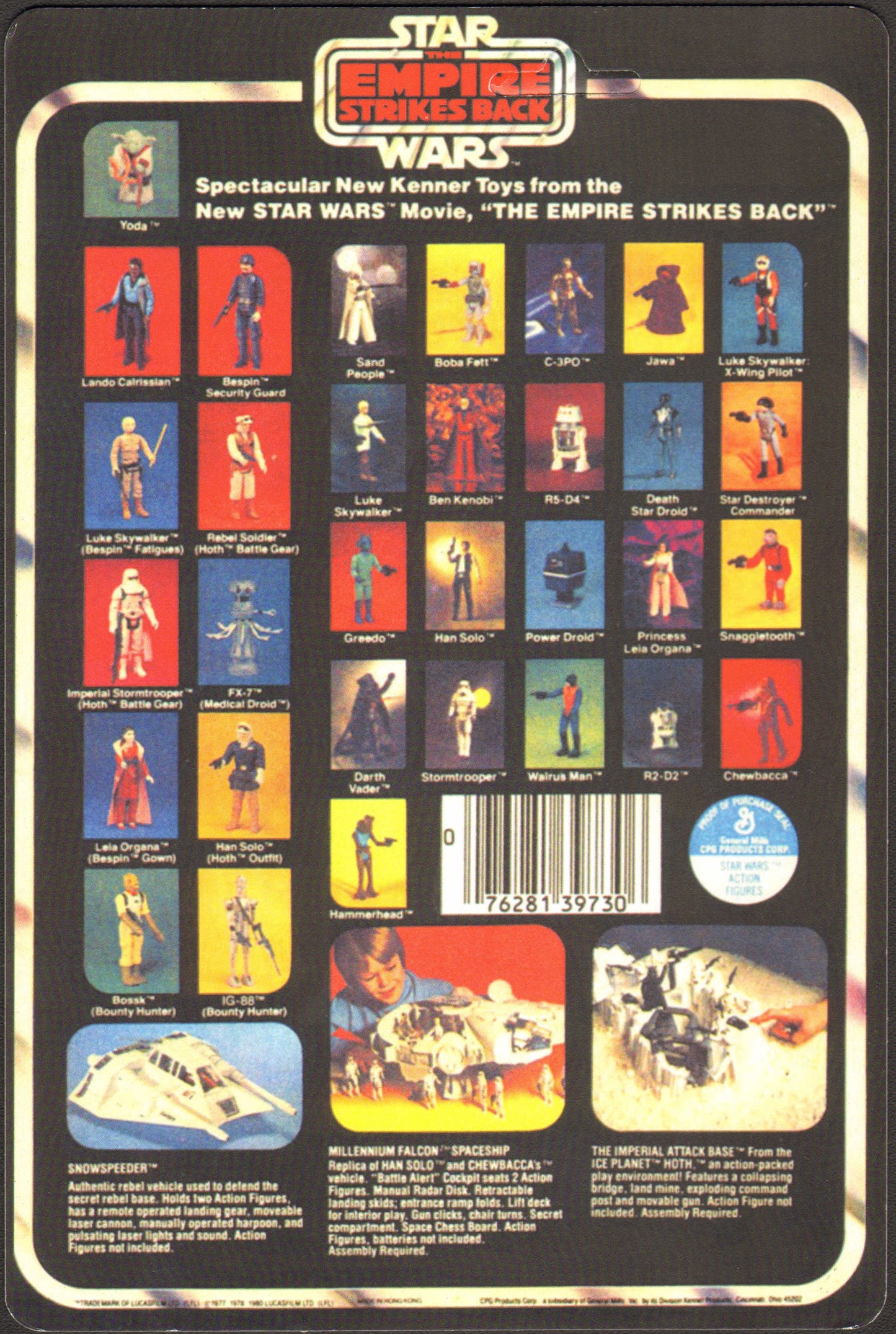 
                  
                    Carl Bang as Hoth Rebel Soldier in Star Wars: The Empire Strikes Back Kenner Hasbro Vintage Action Figure Reproduction Cardback
                  
                