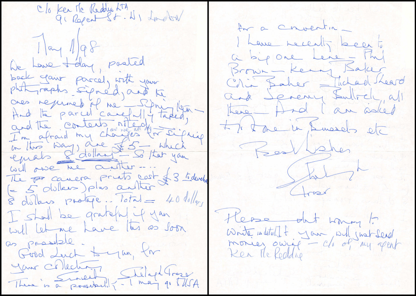 
                  
                    Shelagh Fraser Aunt Beru from Star Wars: A New Hope Signed Handwritten Letter
                  
                