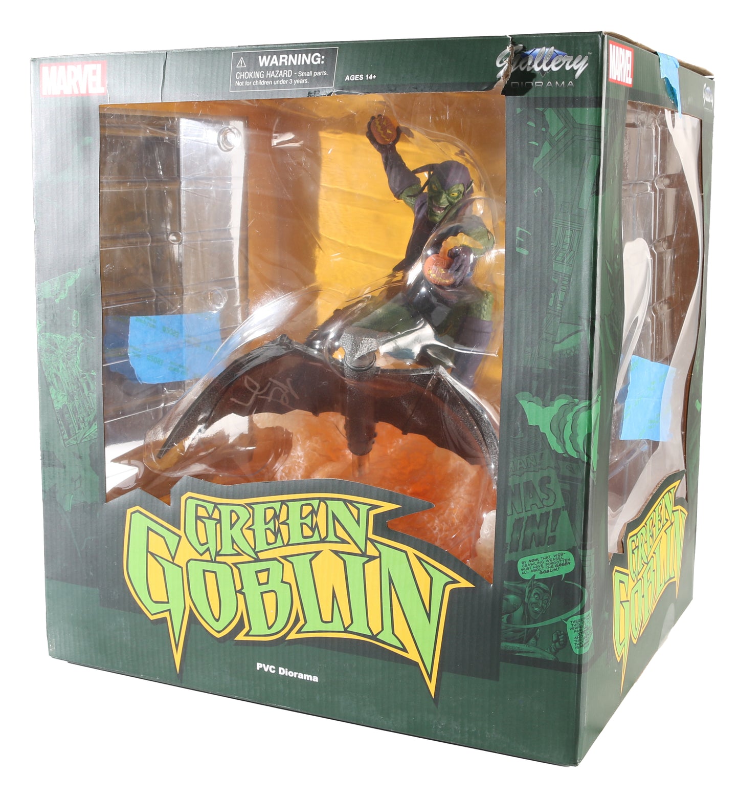
                  
                    Willem Dafoe as The Green Goblin in Spider-Man Signed Diamond Select PCV Gallery Diorama
                  
                