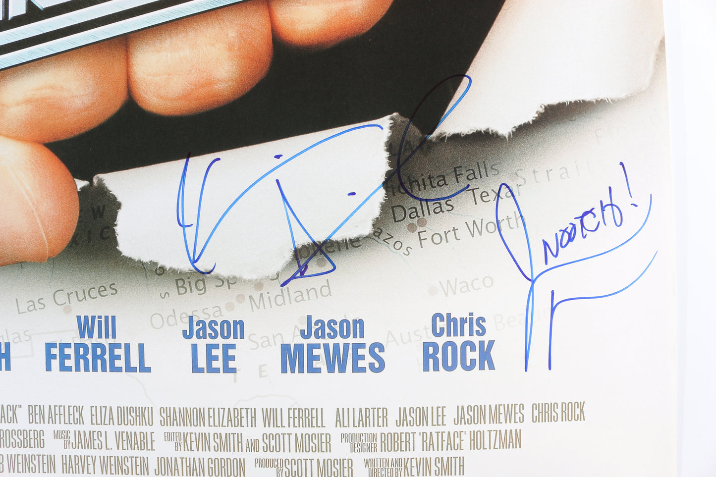 
                  
                    Jason Mewes as Jay / Chronic & Kevin Smith as Silent Bob / Bluntman in Jay and Silent Bob Strike Back Signed 26.5x39.5 Poster
                  
                