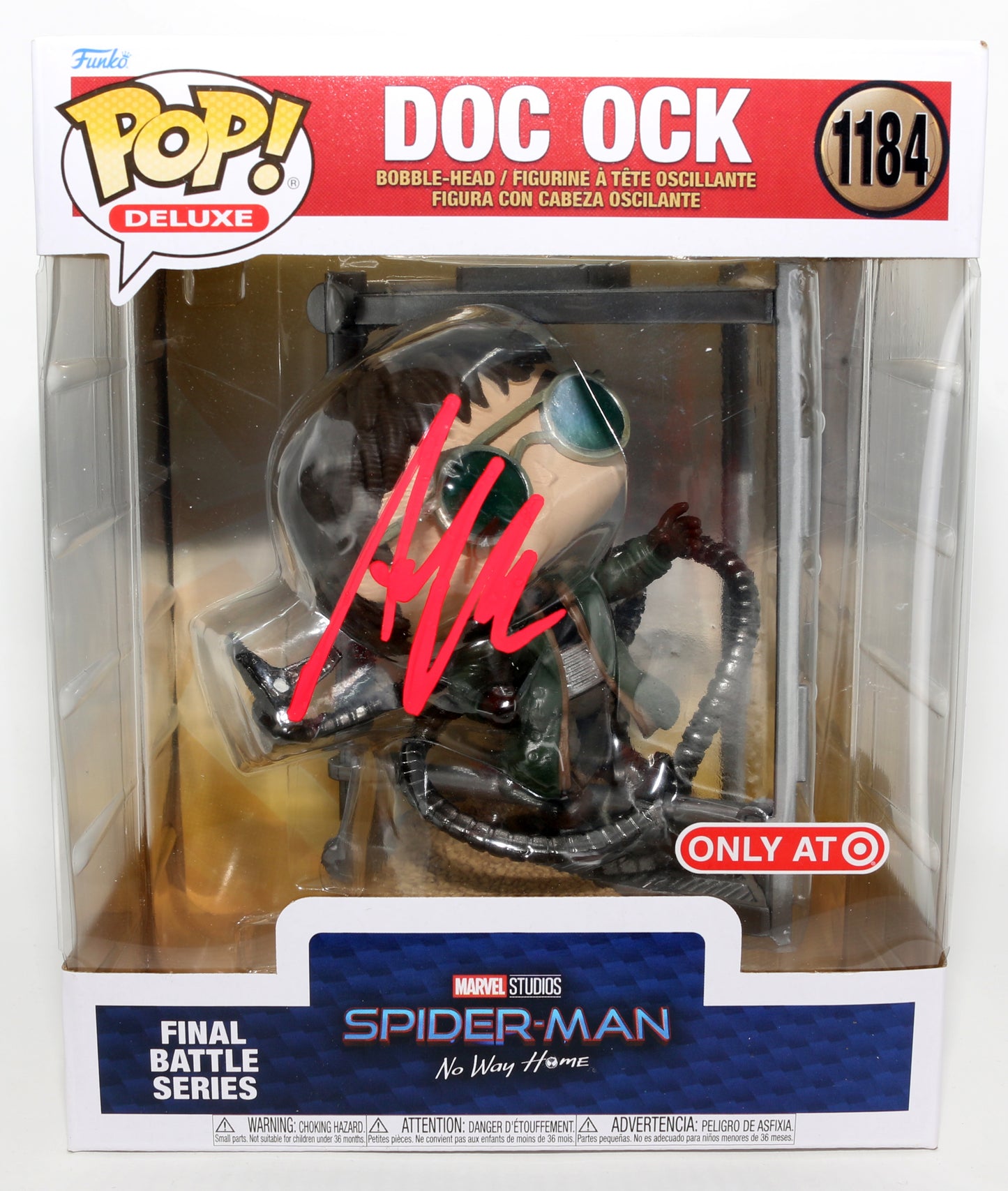 
                  
                    Alfred Molina as Doctor Octopus in Spider-Man: No Way Home (SWAU) Signed Oversized Funko POP! Deluxe #1184
                  
                